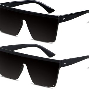Discover Style and Protection: LYZOIT Oversized Flat Top Sunglasses Review!