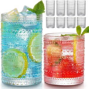 Elevate Your Beverage Experience: Vintage Hobnail Drinking Glasses Set Review