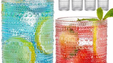Elevate Your Beverage Experience: Vintage Hobnail Drinking Glasses Set Review