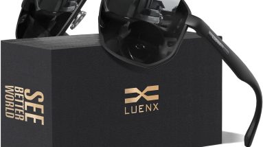 Elevate Your Style: LUENX Aviator Sunglasses with Superior UV Protection