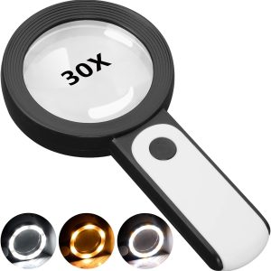 Illuminate Your World: JMH 30X Magnifying Glass with Light Review
