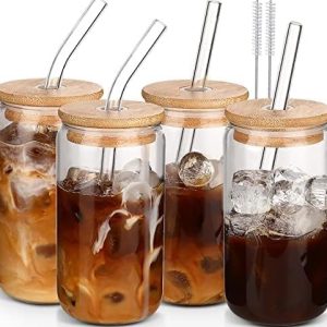 Sip in Style: DWTS DANWEITESI Glass Cups Review – Perfect for Your Coffee Bar!