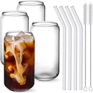 Sip in Style: Review of NETANY 4pcs Drinking Glass Set with Straws
