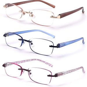 Stylish Clarity: Review of 3-Pack Rimless Reading Glasses for Women