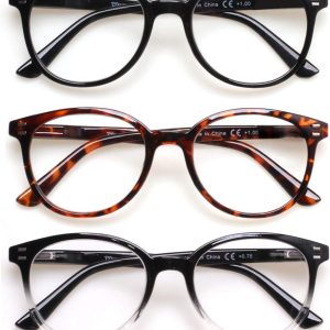 Stylish Comfort: Review of 3 Pack Spring Hinge Reading Glasses for All