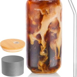 BEWAVE 16oz Can-Shaped Glass: The Ultimate Beverage Companion!