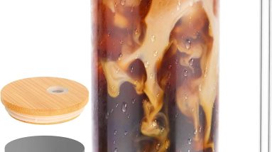 BEWAVE 16oz Can-Shaped Glass: The Ultimate Beverage Companion!