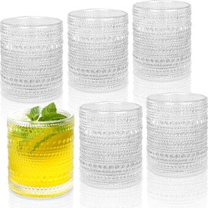 Elevate Your Sip: Review of Vintage Hobnail Cocktail Glasses Set