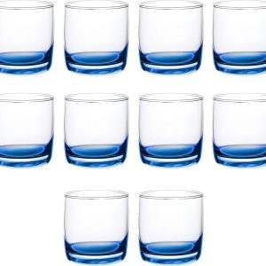 Elevate Your Spirits: Review of DISCOUNT PROMOS Blue Bottom Whiskey Glasses Set