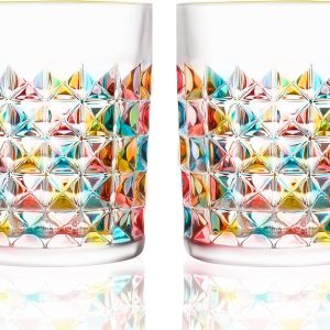 Elevate Your Spirits: SALADAYS Colorful Whiskey Glasses Review