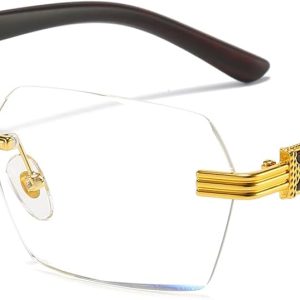 Retro Style Redefined: A Review of AIEYEZO Rimless Sunglasses