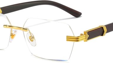 Retro Style Redefined: A Review of AIEYEZO Rimless Sunglasses