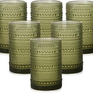 Sip in Style: The Vintage Hobnail Glassware Set You Need!