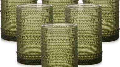 Sip in Style: The Vintage Hobnail Glassware Set You Need!