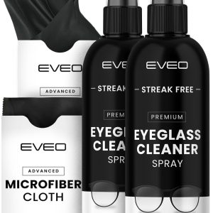 Spotless Clarity: Reviews of the EVEO Eyeglass Cleaner Spray & Microfiber Kit