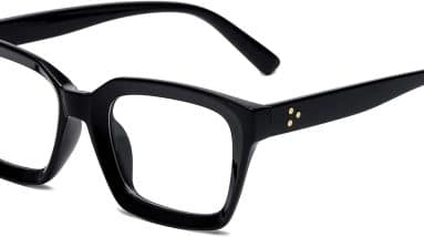 Stylish Clarity: EYLRIM Classic Thick Square Frame Glasses Review