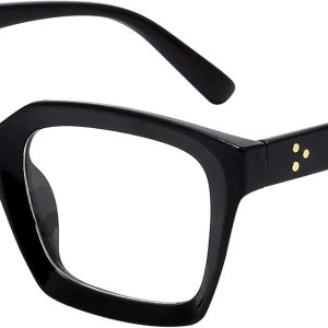 Stylish Clarity:kursan’s Unisex Thick Square Frame Eyeglasses