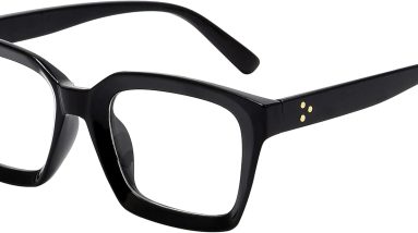 Stylish Clarity:kursan’s Unisex Thick Square Frame Eyeglasses