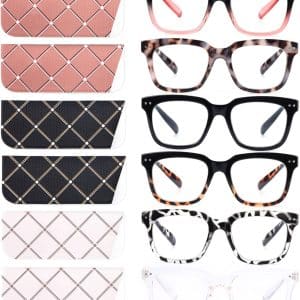 Stylish Eye Comfort: Review of 6 Pack Blue Light Blocking Reading Glasses
