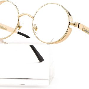 Unleash Your Style: A Review of AIEYEZO Round Steampunk Sunglasses