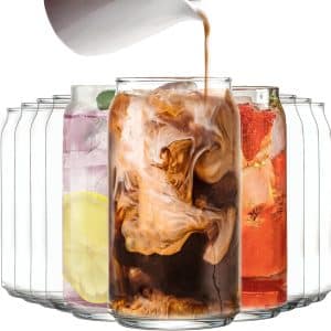 10 Stylish Le'raze Can Shaped Drinking Glasses: Perfect for Iced Tea, Cocktails, and More!