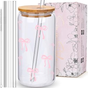 Chic Sips: Review of Coquette's Adorable Pink Bow Glass Cups