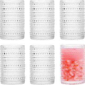 Elevate Your Beverage Experience: Consou's Stunning Hobnail Glass Set