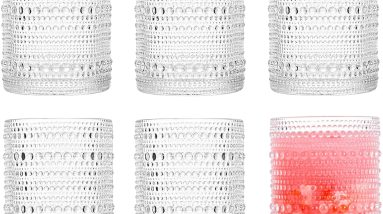 Elevate Your Beverage Experience: Consou's Stunning Hobnail Glass Set