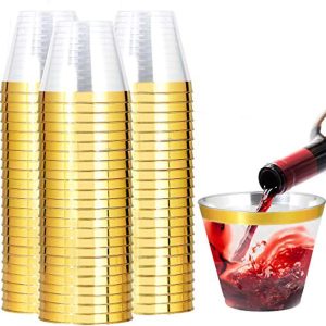 Elevate Your Event: 200 Pack Gold Rimmed Plastic Cups Review