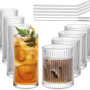 Elevate Your Sip: INSETLAN's Vintage Glassware Set Review