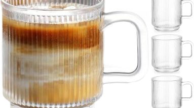 Elevate Your Sip: Review of 6 Pack Premium Glass Coffee Mugs