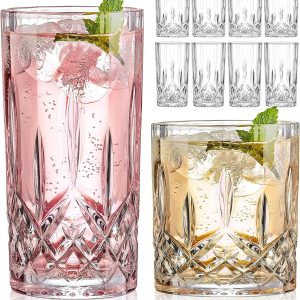 Elevate Your Sipping Experience: Review of the 8-Piece Crystal Drinking Glass Set