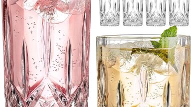 Elevate Your Sipping Experience: Review of the 8-Piece Crystal Drinking Glass Set