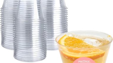 Party Perfect: Prestee 250-Pack Clear Plastic Wine Glasses Review