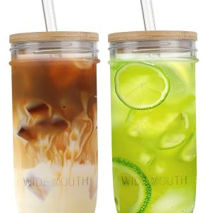 Refresh Your Sip: Review of the 24 oz Glass Cups Set with Bamboo Lids & Straws