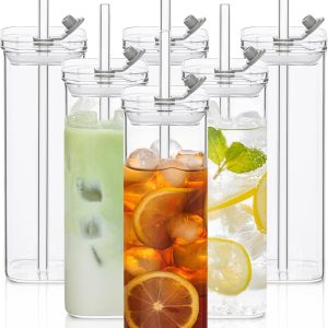 Reviewing the Stylish 6 Sets Square Drinking Glass Cups: Perfect for Every Drink!