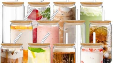 Sip in Style: 12-Piece Bamboo-Lid Drinking Glass Set Review