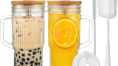 Sip in Style: ALINK 24oz Ribbed Glass Cups Review