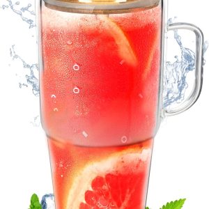 Sip in Style: ANOTION 40 Oz Tumbler Review - The Ultimate Glass Cup for Iced Drinks!