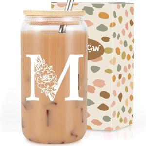Sip in Style: Coolife Monogrammed Glass Cups for the Perfect Gift!