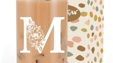 Sip in Style: Coolife Monogrammed Glass Cups for the Perfect Gift!