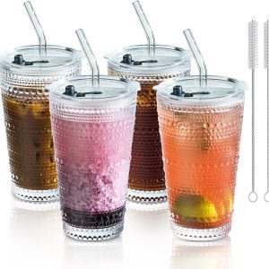 Sip in Style: KEMORELA Hobnail Glass Cups Review - Perfect for Cocktails and More!