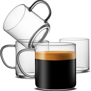 Sip in Style: LUXU Hand Blown Coffee Mugs Set - Your Perfect Brew Companion!