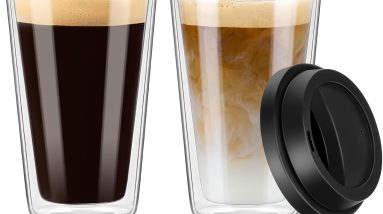 Sip in Style: Review of Double Walled Glass Coffee Mugs with Silicone Lids