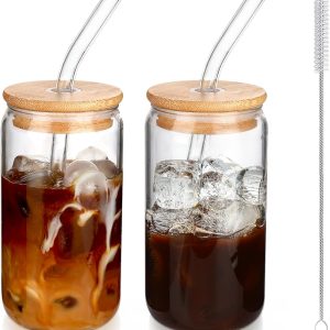 Sip in Style: Review of DWTS DANWEITESI Iced Coffee Cups with Lids & Straws
