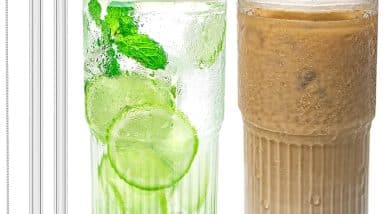 Sip in Style: Review of High Borosilicate Glass Cups with Lids and Straws