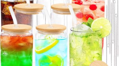 Sip in Style: Review of Joyclub's Eco-Friendly Glass Cups with Bamboo Lids
