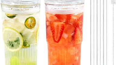Sip in Style: Review of Puraville 20oz Glass Cups with Lids and Straws