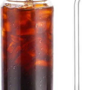 Sip in Style: Review of the 16oz Glass Cup with Bamboo Lid & Straw