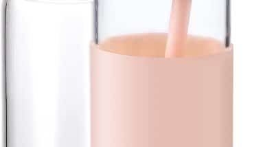 Sip in Style: Review of the 20oz Pink Glass Tumbler with Bamboo Lid